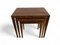 Tables Gigognes Mid-Century par Severin Hansen pour Haslev Møbelsnedkeri, Danemark, 1960s, Set de 3 1