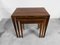 Tables Gigognes Mid-Century par Severin Hansen pour Haslev Møbelsnedkeri, Danemark, 1960s, Set de 3 5