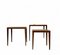 Tables Gigognes Mid-Century par Severin Hansen pour Haslev Møbelsnedkeri, Danemark, 1960s, Set de 3 4