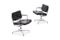 Mid-Century Intermediate Black Leather Desk Chairs by Charles & Ray Eames, Set of 2 2