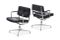 Mid-Century Intermediate Black Leather Desk Chairs by Charles & Ray Eames, Set of 2 6