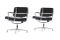 Chaises de Bureau Intermediate Mid-Century en Cuir Noir par Charles & Ray Eames, Set de 2 8