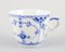 Blue Fluted Half Lace Coffee Cups and Saucers from Royal Copenhagen, 1940s, Set of 8 3