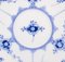 Blue Fluted Half Lace Coffee Cups and Saucers from Royal Copenhagen, 1940s, Set of 8 8