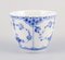 Blue Fluted Half Lace Coffee Cups and Saucers from Royal Copenhagen, 1940s, Set of 8 5