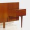 Modernes skandinavisches Mid-Century Doppelbett Kopfteil mit Nachttischen aus Teak, 1960er 4