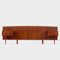 Modernes skandinavisches Mid-Century Doppelbett Kopfteil mit Nachttischen aus Teak, 1960er 1