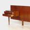 Modernes skandinavisches Mid-Century Doppelbett Kopfteil mit Nachttischen aus Teak, 1960er 6