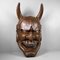 Large Japanese Hand-Carved Wooden Hannya Mask, 1950s 1