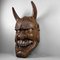 Large Japanese Hand-Carved Wooden Hannya Mask, 1950s 2