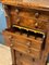 Antique Walnut Wellington Chest of Drawers with Secretary, Image 7