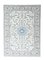 Hand-Knotted Nain 9la Oriental Rug with Silk Content 1
