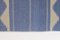 Mid-Century Modern Swedish Kilim Rug in Dark Blue Tones, 1960s 4