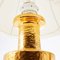 Golden Ceramic Table Lamps attributed to Bitossi, Italy, 1970s, Set of 2 4