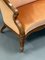 Antique Wood and Velvet Sofa 5