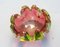 Scodella Flame di Murano rosa e verde, anni '50, Immagine 2
