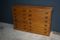Vintage French Beech & Oak Apothecary Cabinet, 1950s 10