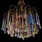 Lustre Lady Victoria Vintage avec Goutte en Verre de Murano Irisé, Set de 2 2