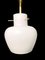 Italian Opaline Hanging Lamp from Stilnovo, 1960s 2