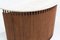 Italienischer Mid-Century Konsolentisch aus Holz & Travertin, 1960er 7