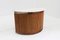 Italienischer Mid-Century Konsolentisch aus Holz & Travertin, 1960er 1