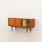 Dänisches Mid-Century Teak Sideboard mit Barschrank, 1950er 4