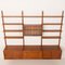 Dänisches Mid-Century Teak Wandregal mit 3 Ablagen im Stil von Poul Cadovius, Dänemark, 1960er 10
