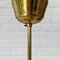 Mid-Century Modern Scandinavian Chandelier in Brass with Glass and Birch, Sweden, 1950s 12