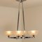 Art Deco Opaline Glass 4-Arm Chandelier, 1930s 11