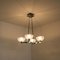 Art Deco Opaline Glass 4-Arm Chandelier, 1930s 9