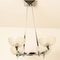 Art Deco Opaline Glass 4-Arm Chandelier, 1930s 5