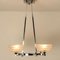 Art Deco Opaline Glass 4-Arm Chandelier, 1930s 13