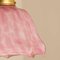 Art Deco Hand-Blown Pink Ruffled Murano Glass Pendant, 1970s 2