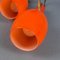 Space Age Orange and White Murano Glass Wall Lamp by Vistosi, 1960s 9