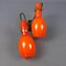 Space Age Orange and White Murano Glass Wall Lamp by Vistosi, 1960s 1