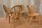Vintage Windsor Stühle mit Gebogenen Rückenlehnen, 5er Set 6