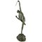 Pierre Le Faguays, Art Deco Diana mit Schleife, 1925, Bronze 7