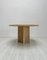 Large Italian Round Travertine Dining Table, 1970s 3