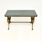 French Brass Marble Top Coffee Table, 1930s 2
