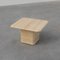 Mid-Century Square Travertine Coffee or Side Table, Italy, 1960s 1