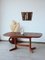Large Vintage Scandinavian Teak Dining Table, 1970s 12