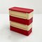 Modell 4964 Kommode in Rot & Weiß von Olaf von Bohr für Kartell, 1970er 1