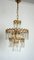 Drop Chandelier in Brass and Murano Glass, 1970s 2