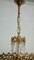 Drop Chandelier in Brass and Murano Glass, 1970s 9