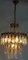 Drop Chandelier in Brass and Murano Glass, 1970s 12