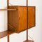 Skandinavisches Teak Wandregal mit 2 Ablagen, 1970er 10