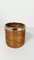 Italian Cachepot Basket in Hand-Woven Pencil Reed Rattan and Brass, 1970s 16