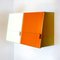 Vintage Orange and White Wall Cabinets from Flair, 1970s, Set of 2 2