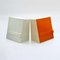 Vintage Orange and White Wall Cabinets from Flair, 1970s, Set of 2 1