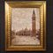 View of St. Mark's Square, 1917, Oil on Canvas, Framed 1